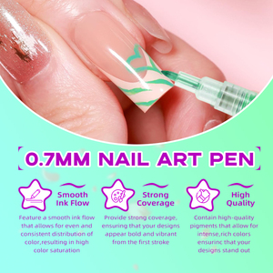 Juego de 12 Rotuladores de Gel <span class=keywords><strong>para</strong></span> <span class=keywords><strong>Uñas</strong></span> de 0.7 mm, Juego de Rotuladores 3D <span class=keywords><strong>para</strong></span> Arte de <span class=keywords><strong>Uñas</strong></span>, Pintura Acrílica y Delineador de Puntos <span class=keywords><strong>para</strong></span> un Secado Rápido - Product Image 4