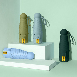 New Design Mini Sun Rain Pocket <strong>Folding</strong> <strong>Umbrella</strong> Five <strong>Folded</strong> with UV Protection <strong>Manual</strong> Control Business Gifts for Adults - Product Image 2