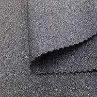 Tissu Scuba en maille double mélangée unie, 280 GSM, 95% Polyester 5% Spandex DTY, pour survêtements, sweats à capuche et pantalons