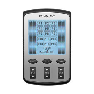 Estimulador muscular eléctrico portátil de 4 canales y 15 modos, unidad <span class=keywords><strong>TENS</strong></span> para aliviar el dolor - Product Image 1