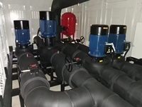 Refroidisseur d'eau intégré haute efficacité monté sur châssis