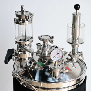 30L 55L 75L cấp thực phẩm thép không gỉ 304 di chuyển nhà sản xuất bia áp lực lên men hình nón bể lên men bia - Product Image 3