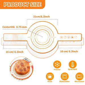 Easy Clean <b>Silicone</b> Bread Sling Dutch Oven Non-Stick Reusable <b>Silicone</b> <b>Baking</b> Mat <b>Silicone</b> Bread Sling with Long Handles - Product Image 2