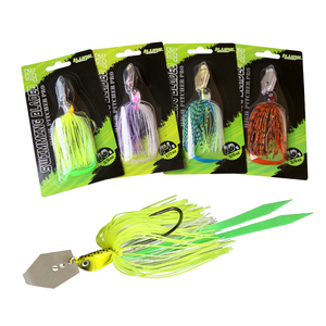 Leurres bioniques en forme de <span class=keywords><strong>Buzz</strong></span> artificiel, leurre de pêche bionique en métal, jupe en caoutchouc, Chatterbait - Product Image 5