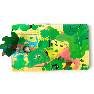Livre à couverture rigide polychrome personnalisable pour enfants, soulever le rabat, livre pour enfants, image personnalisée de dinosaure en papier durable - Product Image 3