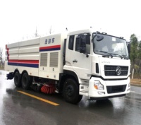 Camion balayeuse routière commerciale durable 6X4 4X2 Dongfeng 18T 25T avec volume de ramassage des déchets de 18m³ à vendre