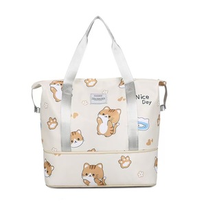 Hoshom Custom Drawstring Christmas Lunch Tool Shopping White School Fabric Gift Luxury Duffel Canvas Tote Bag with logo