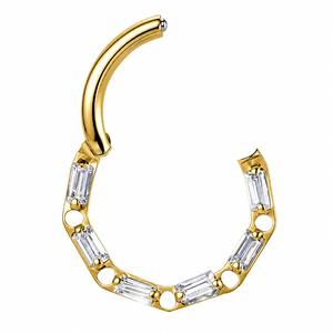 Aros de Titanio ASTM F136 para Septum, Aros Clicker para Cartílago, Joyería de <span class=keywords><strong>Piercing</strong></span> con Bisagra para <span class=keywords><strong>Mujer</strong></span> - Product Image 3