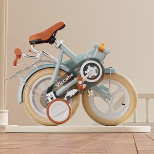 Bicicleta Plegable para Niñas de 16 y 20 Pulgadas con Marco de Acero, Bicicleta Infantil con Ruedas de Entrenamiento, Gran Venta - Product Image 3