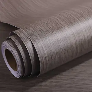 Divers motifs PVC film décoratif grain de bois vinyle gaufré film de masquage feuille d'emballage sous vide couvrant membrane feuille