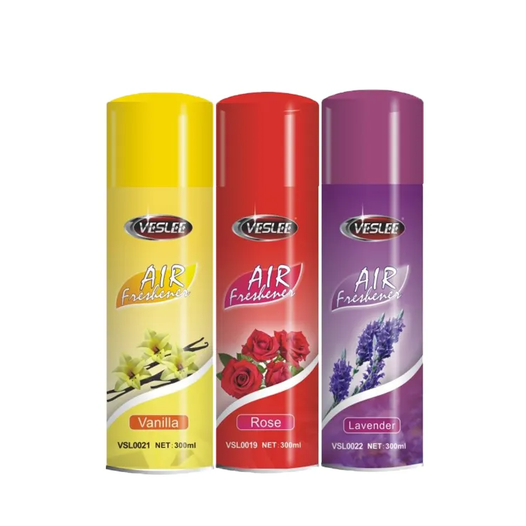 VESLEE Eco-friendly Multiple Refreshing Scent Aerosol Spray Car Air Fresheners