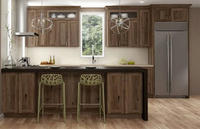 Ensemble de luxe Shaker en bois massif classique Poignées d'armoires de cuisine Design hôtel gratuit