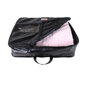 Organisateurs de bagages de voyage à fermeture éclair, lot de 7 pièces, 40x10x30cm, en nylon noir compressible, vente en gros Senda Premier - Product Image 2