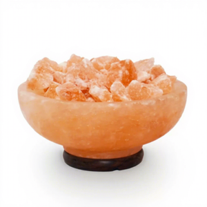 Lampe de sel bol de feu de l'Himalaya de luxe au design personnalisé purificateur d'air naturel et décoration intérieure élégante du Pakistan-une touche d'amour - Product Image 1