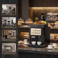 Mesin Pembuat Kopi Otomatis Cerdas Berkapasitas Tinggi, Dapat Diprogram, Satu Sentuhan, untuk Bisnis Hotel