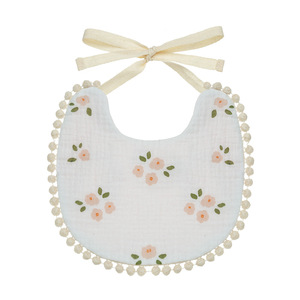 Korean Floral Double Sided Crepe Cotton Baby Bib Tie <b>String</b> Infant Saliva Towel New Feeding Drool Wrap For Toddler Kids - Product Image 2