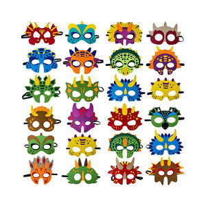 Fait à la main enfant et adulte fête semblant jouer feutre enfants <span class=keywords><strong>animaux</strong></span> masques <span class=keywords><strong>réaliste</strong></span> dinosaure <span class=keywords><strong>masque</strong></span> - Product Image 6