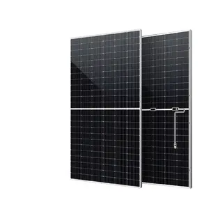 Produk panel surya bifaicial terbaik 700 ~ 720w kaca ganda harga panel surya TOPCON wajah ganda