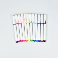 Stylo marqueur de peinture Macaco, 12/24 couleurs, stylo aquarelle professionnel abordable pour l'école, les enfants, le bureau