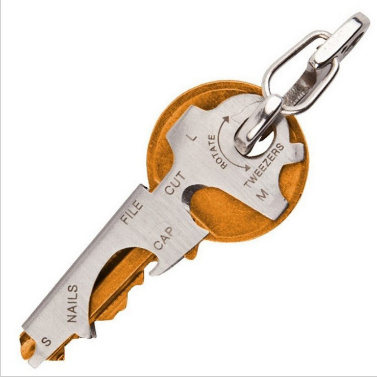 Titanium Alloy Multi-Tool Clip - Keychain Holder, Bottle Opener, Wrench, Screwdriver, For Camping & Hiking - View #5