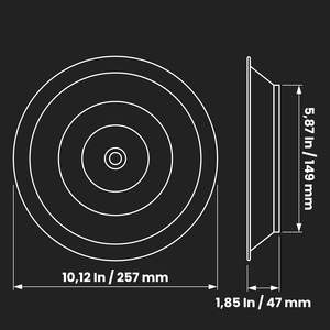 Diffuseur de plafond rond en aluminium Fourniture industrielle CVC Couvercle de conduit de climatisation pour bureau à domicile - Product Image 2