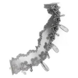 Collier ras du cou en dentelle blanche Yiting avec nœud et pompon perlé, élégant accessoire de mode pour femme, été 2024 - Product Image 5