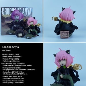 Figura Decorativa de Coche de Moda con Diseño de Animales de la Familia Crocodilo Tiburón de <span class=keywords><strong>Anya</strong></span> Cos GK Anime - Product Image 3