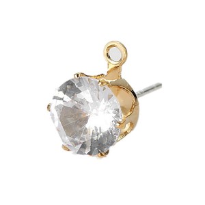 Pendientes de circonita con poste de plata 925 y engaste de garra, cristal de imitación, para uso diario, unisex, accesorios de joyería DIY - Product Image 5