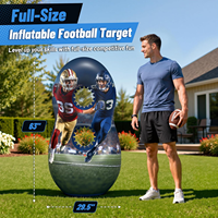 Cible de lancer de football gonflable personnalisée, jeu de lancer à 2 trous pour pelouse, jardin, fête, sport
