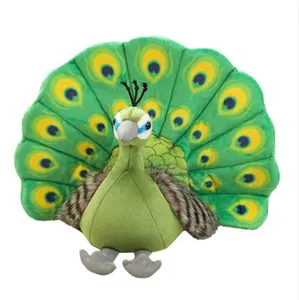 Zoo souvenirs Peacocks display dolls Children's awareness of birds books teaching materials Muppets