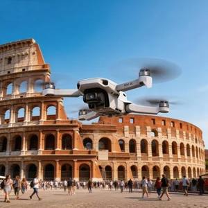 Dron Djer Mini 4k GPS para Principiantes <span class=keywords><strong>con</strong></span> <span class=keywords><strong>Cámara</strong></span>, Control Remoto, Plegable, Giro 3D, Plástico, Transmisión de 10 km, Fotografía Aérea - Product Image 1