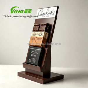 Modern Sturdy Wooden Tiered Chocolate <b>Display</b> <b>Rack</b> Angled Countertop Commercial Retail Merchandising <b>Rack</b> product <b>displays</b> - Product Image 1