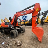 Excavadora de Ruedas Doosan DX150w-9c Original de Segunda Mano de Alta Calidad con Rendimiento Excepcional, Excavadora Usada Doosan