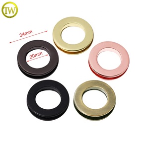 Ojetes metálicos de alta calidad para bolsos, con nombre esmaltado personalizado, color dorado, herrajes para cortinas, ojetes metálicos con logo, correa para portiere - Product Image 4