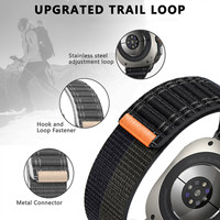 Upro 高级快装透气尼龙时尚表带适用于三星 Galaxy Watch 7 Ultra 2025 运动手表表带
