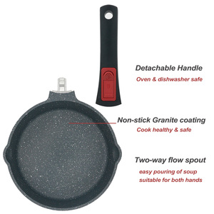 Sanlang Nhà Bếp Chuyên Nghiệp 8in Nhôm Không Dính Vòng Hàn Quốc Chảo Có Thể Tháo Rời Xử Lý - Product Image 2