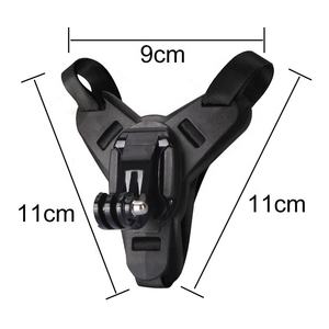 Takenoken Mini cámaras <span class=keywords><strong>de</strong></span> deportes <span class=keywords><strong>de</strong></span> acción accesorios adaptador <span class=keywords><strong>de</strong></span> casco montado motocicleta casco Cámara montaje barbilla correa para <span class=keywords><strong>Go</strong></span> <span class=keywords><strong>Pro</strong></span> - Product Image 3