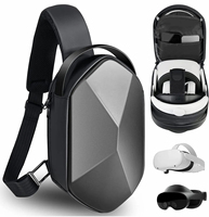 Nouveaux hommes VR lunettes sac de messager grande capacité sac à bandoulière/sac à bandoulière décontracté bureau affaires en matériau de coque dure