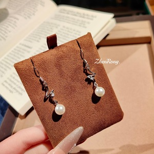 ต่างหูเงินแท้ 925 แบบแคนดองก้า ประดับด้วยเพชร CZ สไตล์โบฮีเมียน เครื่องประดับทำมือสำหรับผู้หญิง ขายส่ง - Product Image 1