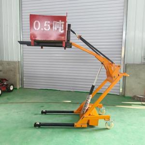 Xe nâng điện cầm tay 500kg đơn giản cánh tay cong nhỏ thủy lực nâng cao ngăn xếp Pin chạy bằng tay - Product Image 2