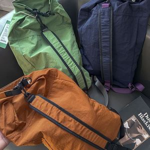 Vintage Style Casual Hiking <b>Backpack</b> with Drawstring Closure Water Resistant Denim Fabric for Daily Use - Product Image 3