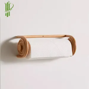 Porte-papier hygiénique en rotin, accessoire de salle de bains, vente en gros au Vietnam, porte-serviettes mural, 2022
