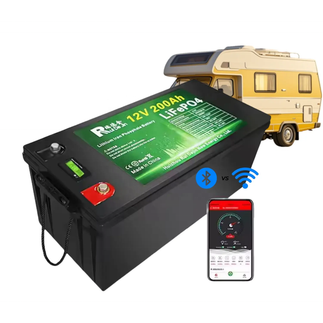 High-Efficiency BT 12V 24V Solar Lithium Ion Battery Packs 100Ah 200Ah 300Ah Lifepo4 For 12V 24V Solar System