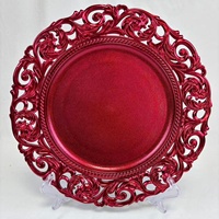 Assiette décorative vintage électroplaquée avec design rétro de luxe léger et motif uni pour hôtel, banquet, mariage, fruits et collations