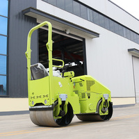 Compacteur routier hydraulique mini 1 tonne à double tambour avec moteur Honda pour travaux d'asphalte - Vente en gros