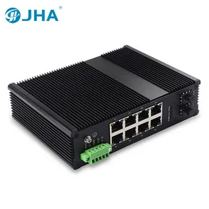 JHA Webスマートマネージドネットワークスイッチ81Gファイバーと2 1G LAN RJ45PoEオプション