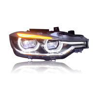 Accessoires automobiles SJC, phare pour BMW Série 3 F30 F35 13-15, ensemble de phares modifiés, Angel Eye LED, feux de jour