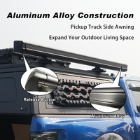 Auvent rétractable pour voiture 4x4, abri solaire imperméable pour camping en extérieur et overlanding