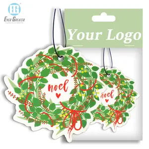 Custom Personalized Logo Paper Hanging Car Air Freshener For Different Shapes Scents