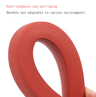 Joint en caoutchouc carré en silicone de qualité alimentaire haute température Guangte pour joints de porte de four